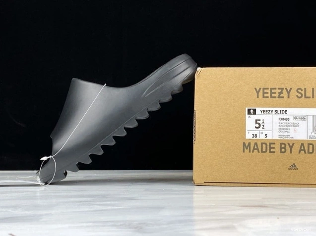 FX0495 Black Slide Adidas Yeezy 1001